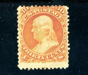 USAstamps Unused VF US Serie of 1861 Civil War Issue Franklin Scott 71 OG MH