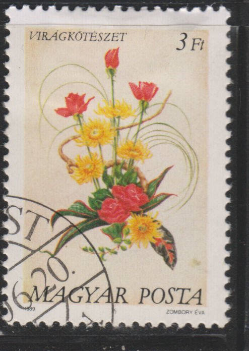 Hungary 3174 Flower Arrangement 1989