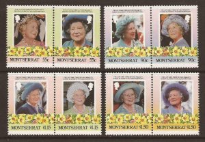 1985 Montserrat 572-579Paar 85th anniversary of Queen Elizabeth II 4,50 €