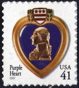 SC#4164 41¢ Purple Heart Single (2007) SA