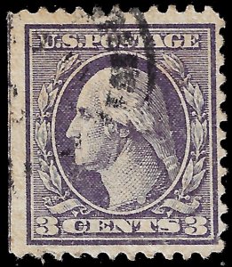 USA 1918 Sc 529 U vg-f offset printing with 'cut line'