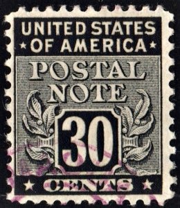 SC#PN12 30¢ Postal Note Single (1945) Used