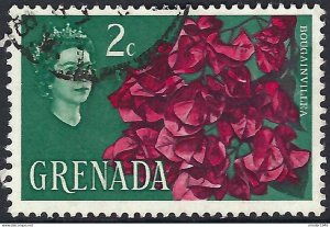GRENADA 1966 QEII 2c Multicoloured, Bougainvillea SG232 Used