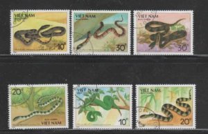 VIET NAM #1972-1978 1989 SNAKES MINT VF NH O.G CTO