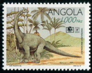 906-910 Angola Dinosaurs, Mint set of 4 & SS
