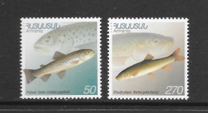 FISH - ARMENIA #606-7  MNH