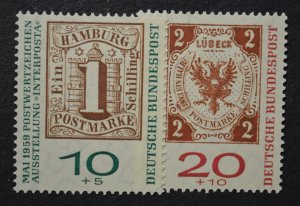Germany Sc # B366a-367a, VF MH