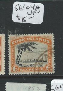 COOK ISLANDS (P2206B) 6D SG 104A   VFU