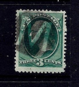 1800s US Fancy Cancel <> Large Negatively-Inscribed 'M'...nn