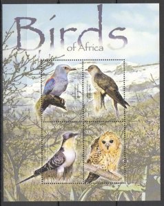 L0186 Lesotho Fauna Birds Of Africa Owls Cuckoos Kb Mnh