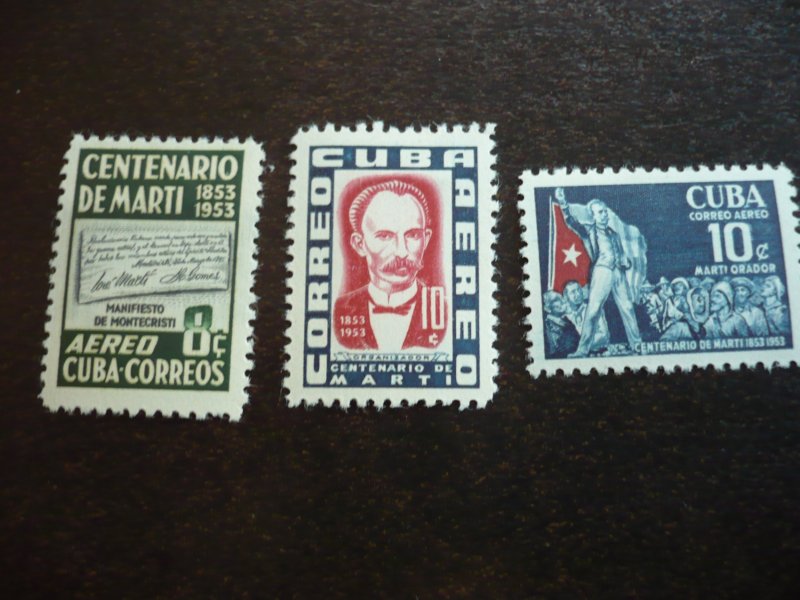 Stamps - Cuba - Scott# C79-C86,C88-C89 - Mint Hinged Partial Airmail Set of 10