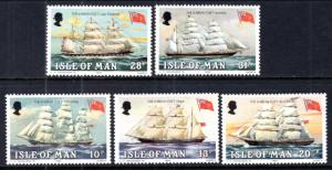 Isle of Man 254-258  Sailing Ships MNH VF