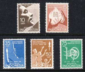 Indonesia 468 -472 -  FVF MNH