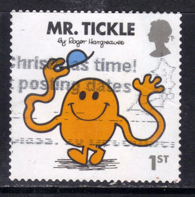 GB 2016 QE2 1st Mr Men & Little Miss Mr Tickle used Self Adhes SG 3902 ( L1092