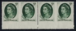 Australia 365b bottom strip of 4 MNH Queen Elizabeth