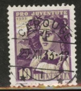 Switzerland Scott B66 used 1933 semipostal stamp