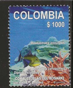 Colombia 2003, Scott 1207, Fish and Coral of the Rosario Islands