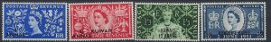 Kuwait 113-16 MNH 1953 QEII Coronation