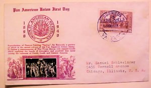 VENEZUELA FDC CROSBY 1940