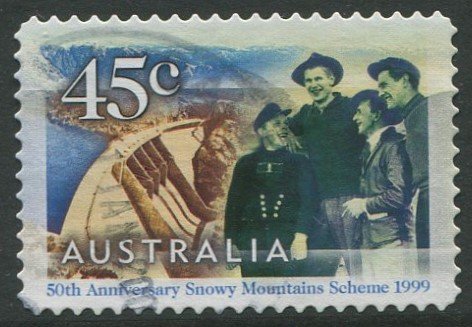 AUSTRALIA 1999 - 45c USED SELF-ADHESIVE