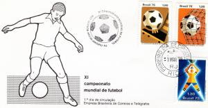 Brazil 1978 Sc#1550/1552 World Cup Football Argentina 78 Set (3) FDC