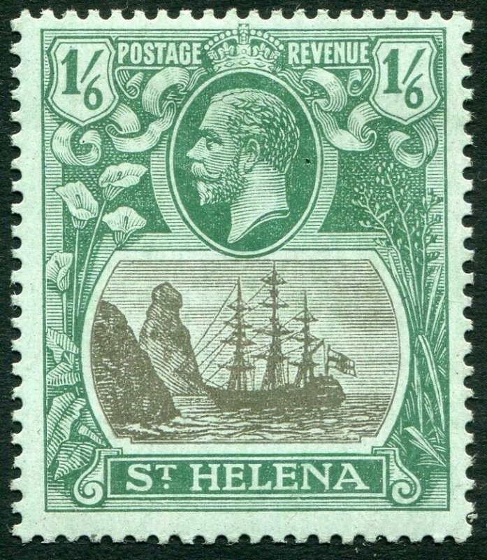 ST HELENA-1922-27 1/6 Grey & Green/Blue-Green Sg 93 MOUNTED MINT V33841