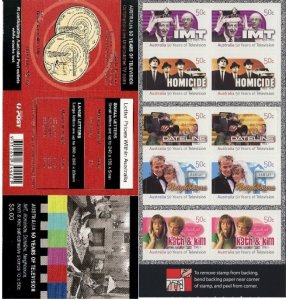 Australia 2006 MNH Booklet Stamps Scott 2581a Television Actors TV Series