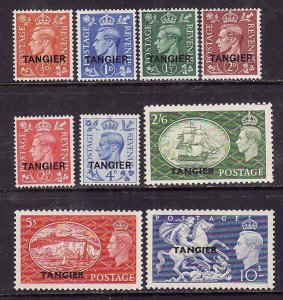 Great Britain Tangier-Sc#550-58- id6-unused hinged [#556-8 VLH]  KGVI set-1950-1