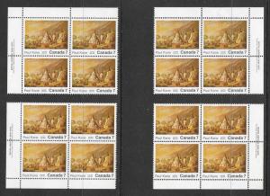 CANADA Sc#553 Mint Never Hinged Plate Block Corner Set