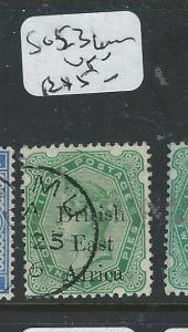 BRITISH EAST AFRICA (P2106B) QV ON INDIA 2A 6P  SG53  LAMU   VFU