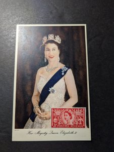 1953 England Royalty Postcard Cover London HM Queen Elizabeth II QE2