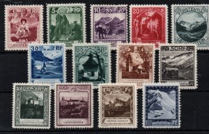 Liechtenstein 1930 Landscapes Architecture mint set to 1f 50 94-106 WS41033