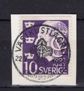 INTERNATIONAL SCOUT MOVEMENT 1955 VÄSTKUST MEETING SWEDEN SPECIAL CANCEL 56