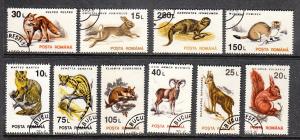 Romania Animals 3835-3844 CTO  VF