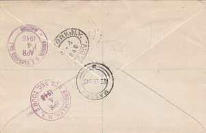 Basutoland Overprints Used on a Registered Cover 1946