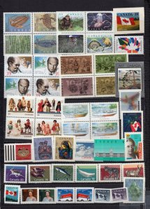 CANADA 1990 SET OF 65 STAMPS MNH