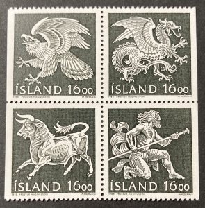 Iceland 1988 #659a Block 4, Guardian Spirit, MNH.