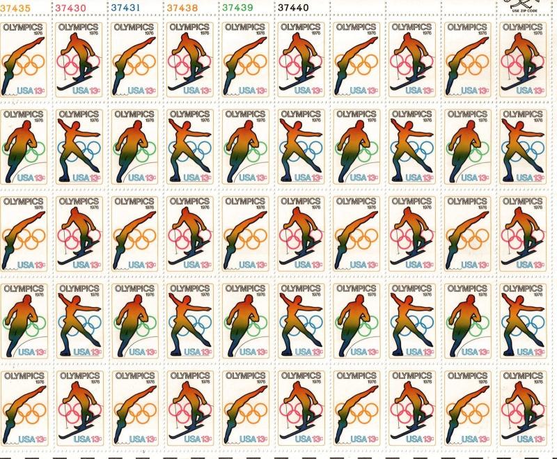 Scott 1695 - 1698 - Summer & Winter Olympic Games. Sheet Of 50  MNH. OG.#02 1695