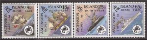 Ascension - 1988 Ships Named HMS Resolution - 4 Stamp Set - Scott #445-8