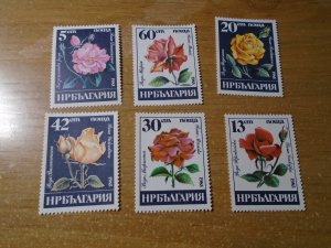 Bulgaria  #  3075-80  MNH  Flowers