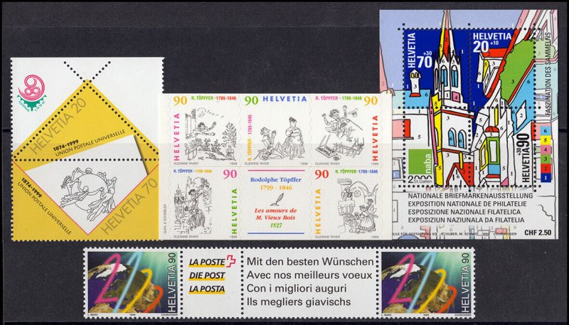 Switzerland 1999 Complete Yearset MNH Luxe