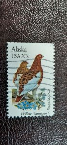 US Scott # 1954; used 20c Alaska from 1982; F/VF centering ; off paper