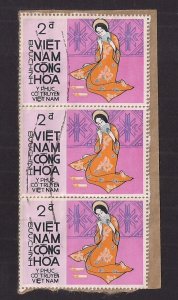 VIET NAM: TWO pieces (four stamps) all used with dupes ODD10