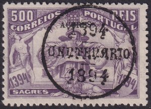 Azores 1894 Sc 76 used commemorative cancel