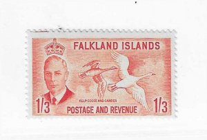 Falkland Islands Sc #116  1sh3p  orange NH VF