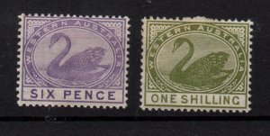 Western Australia 6d & 1/- #67 #68 mint MH WS36878