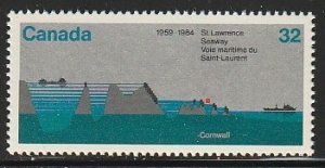 1984 Canada - Sc 1015 - MNH VF - 1 single - St Lawrence Seaway