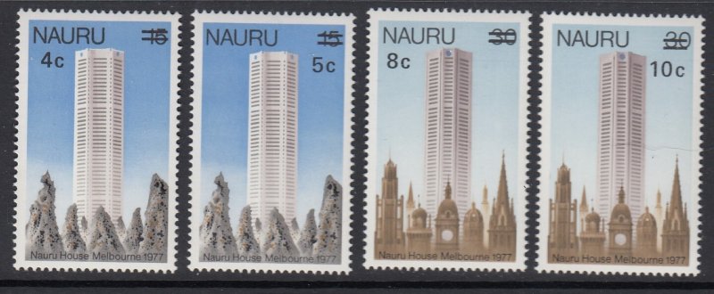 Nauru 161-4 Surcharges mnh