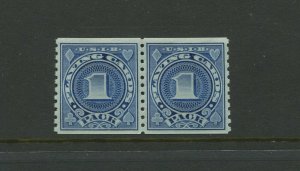 RF26A Playing Cards Revenue Mint Coil Pair of 2 Stamps NH (Bx 2419)