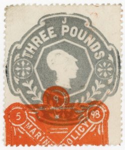 (I.B) QV Revenue : General Duty Adhesive £3 (die J) series 8